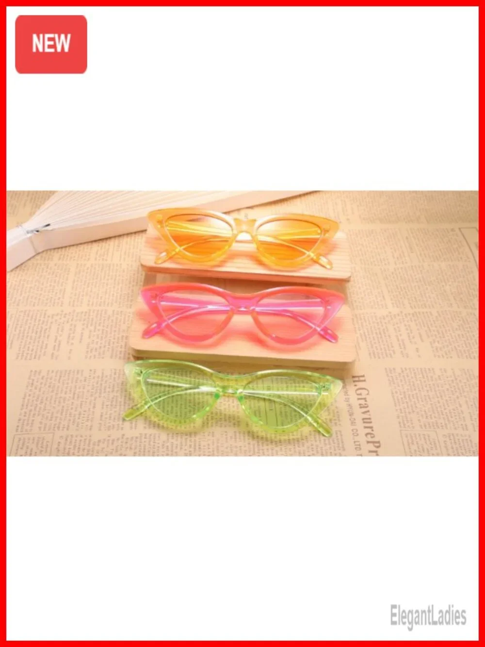 Cat Eye Sunglasses for Women Men Candy Color Small Frame Trendy 6581